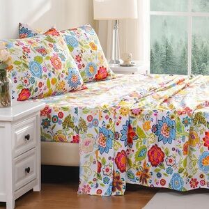 Bedlifes king Sheet Set Ultra Soft Breathable Spring Flower‎